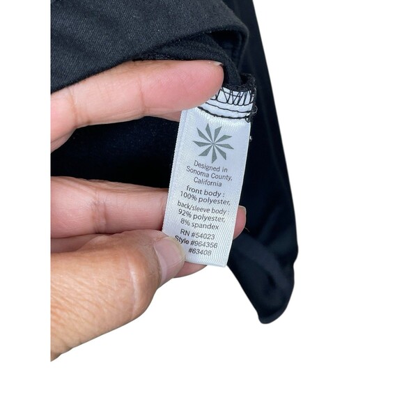 Athleta Twilight Run Jacket Womens S Stretch Zip Thumb Holes Pockets‎ Black - Picture 7 of 13